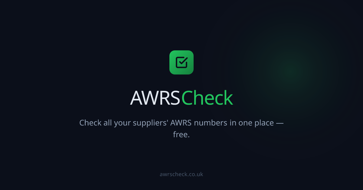 AWRSCheck — Automated AWRS Compliance for UK Alcohol Retailers